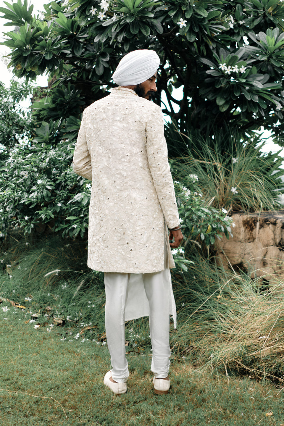 Six Way Chikankari Sherwani  
