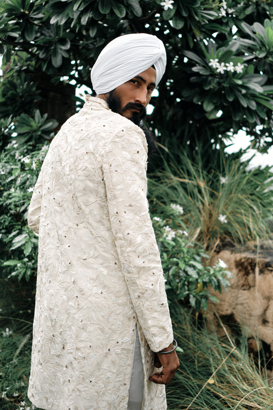 Six Way Chikankari Sherwani  