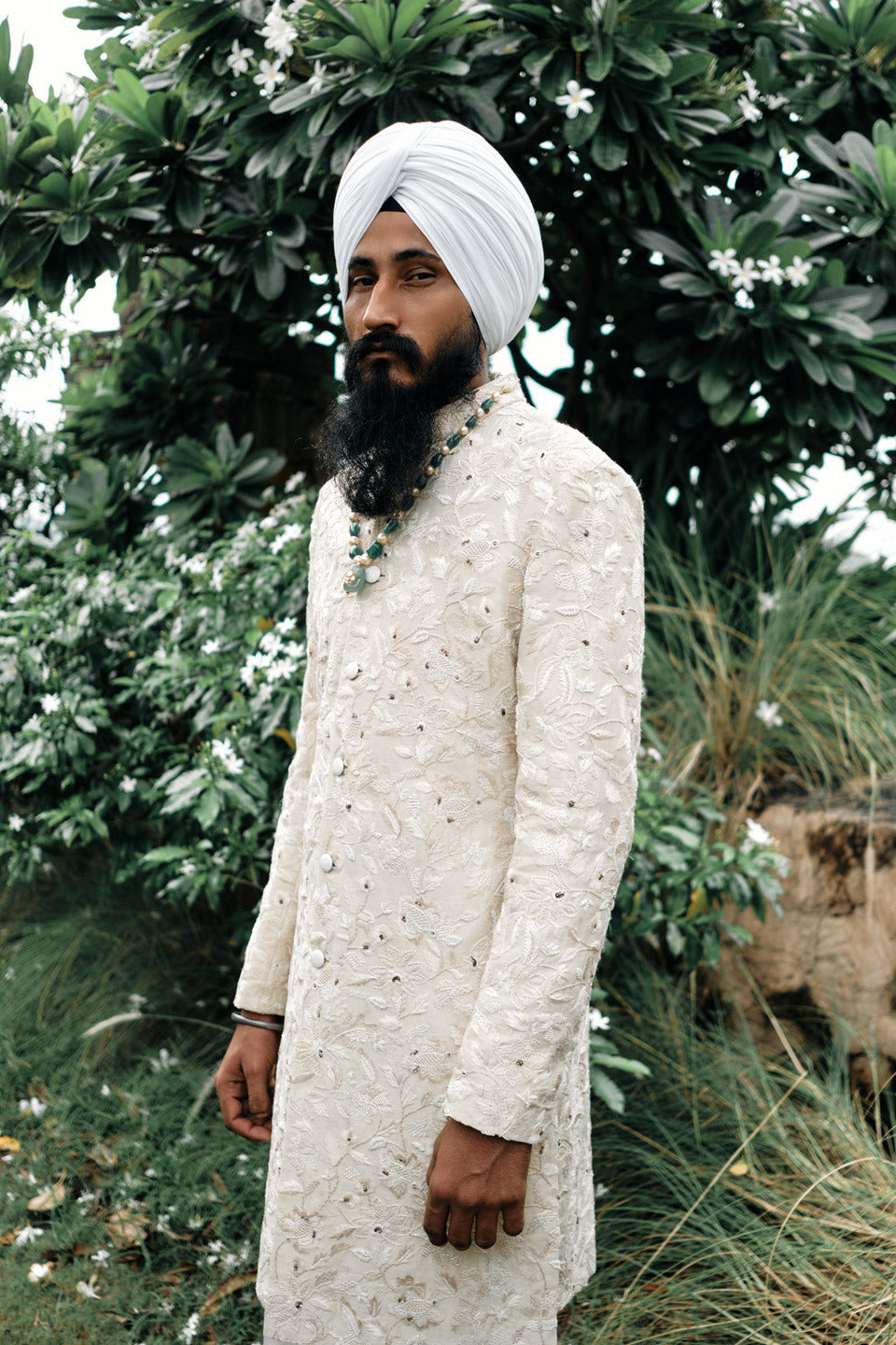 Six Way Chikankari Sherwani  