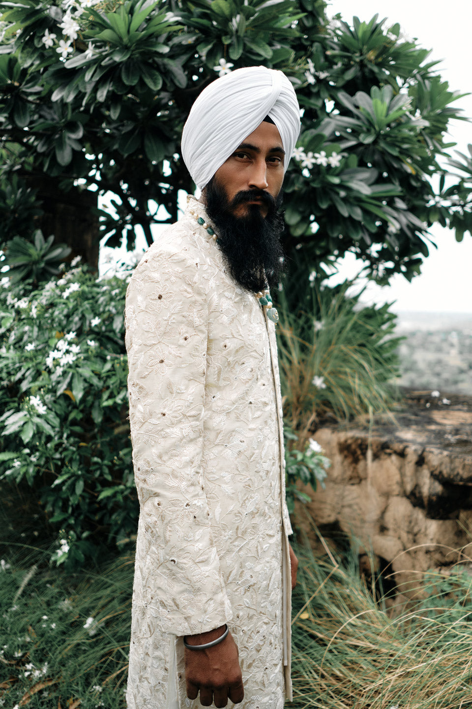 Six Way Chikankari Sherwani  
