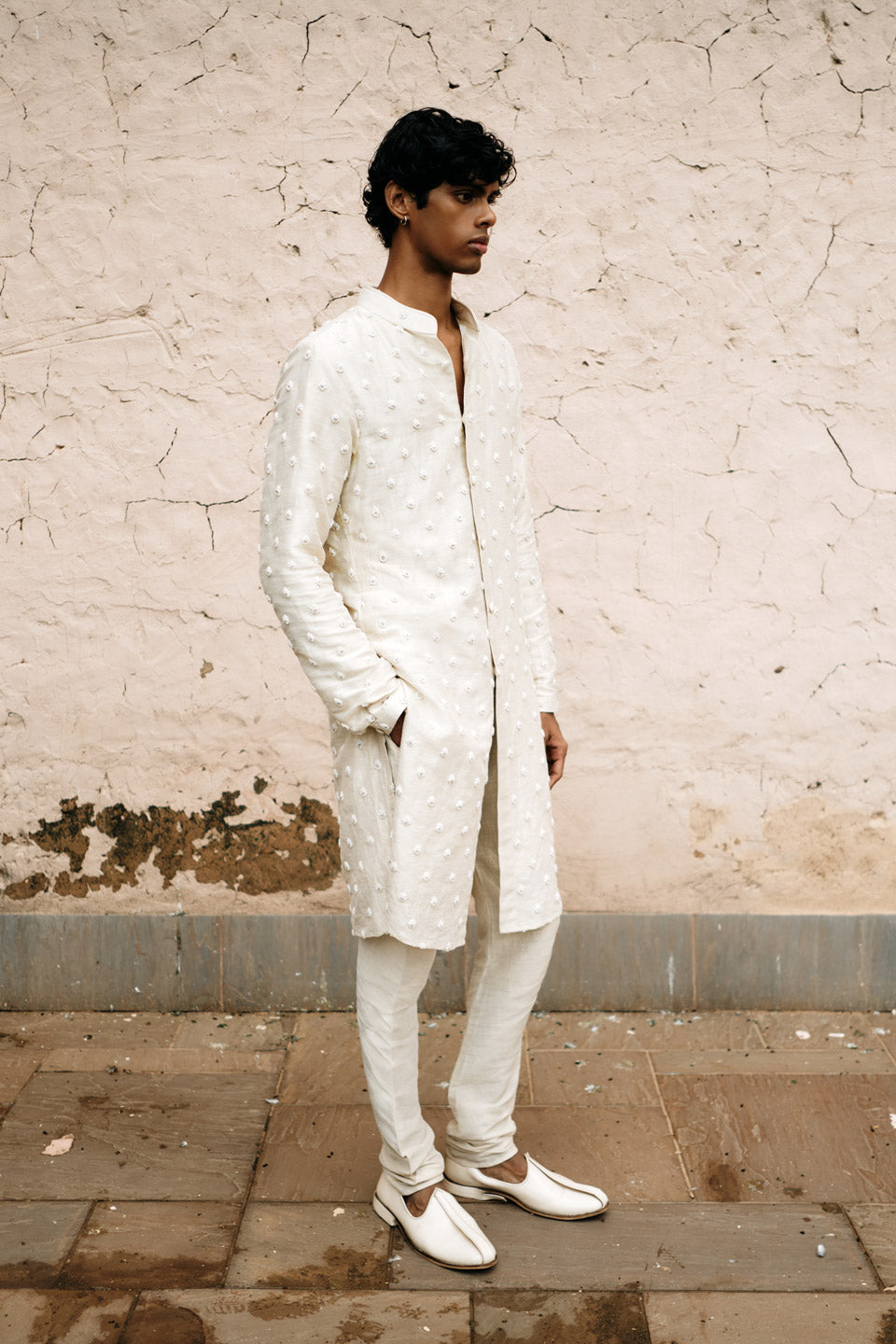 Fire Knotted Kurta  