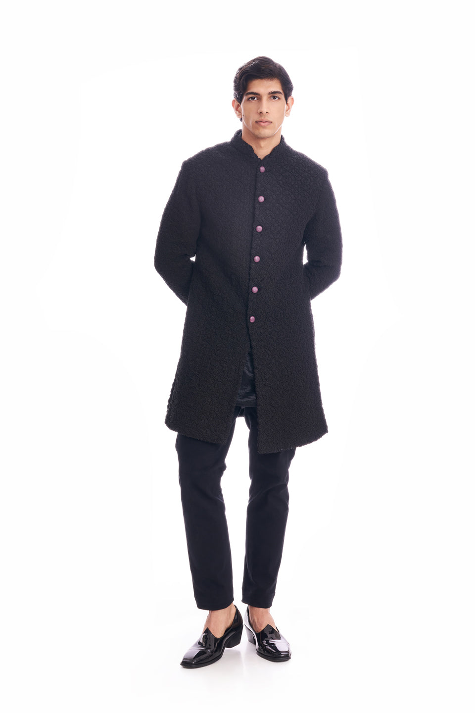LINE GEOMETRIC KNOTTED JACKET  