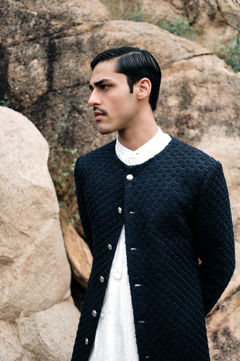 Coco Salli Vanilla Sherwani  