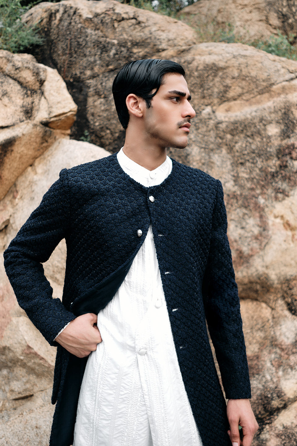 Coco Salli Vanilla Sherwani  