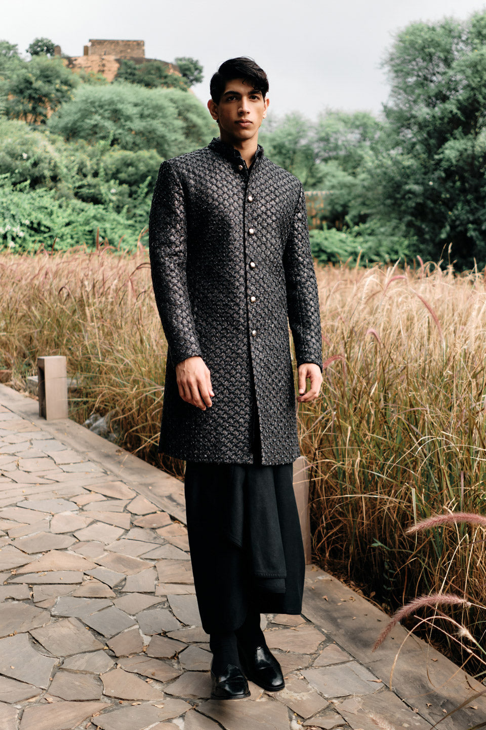 Diamond Flower Sherwani  