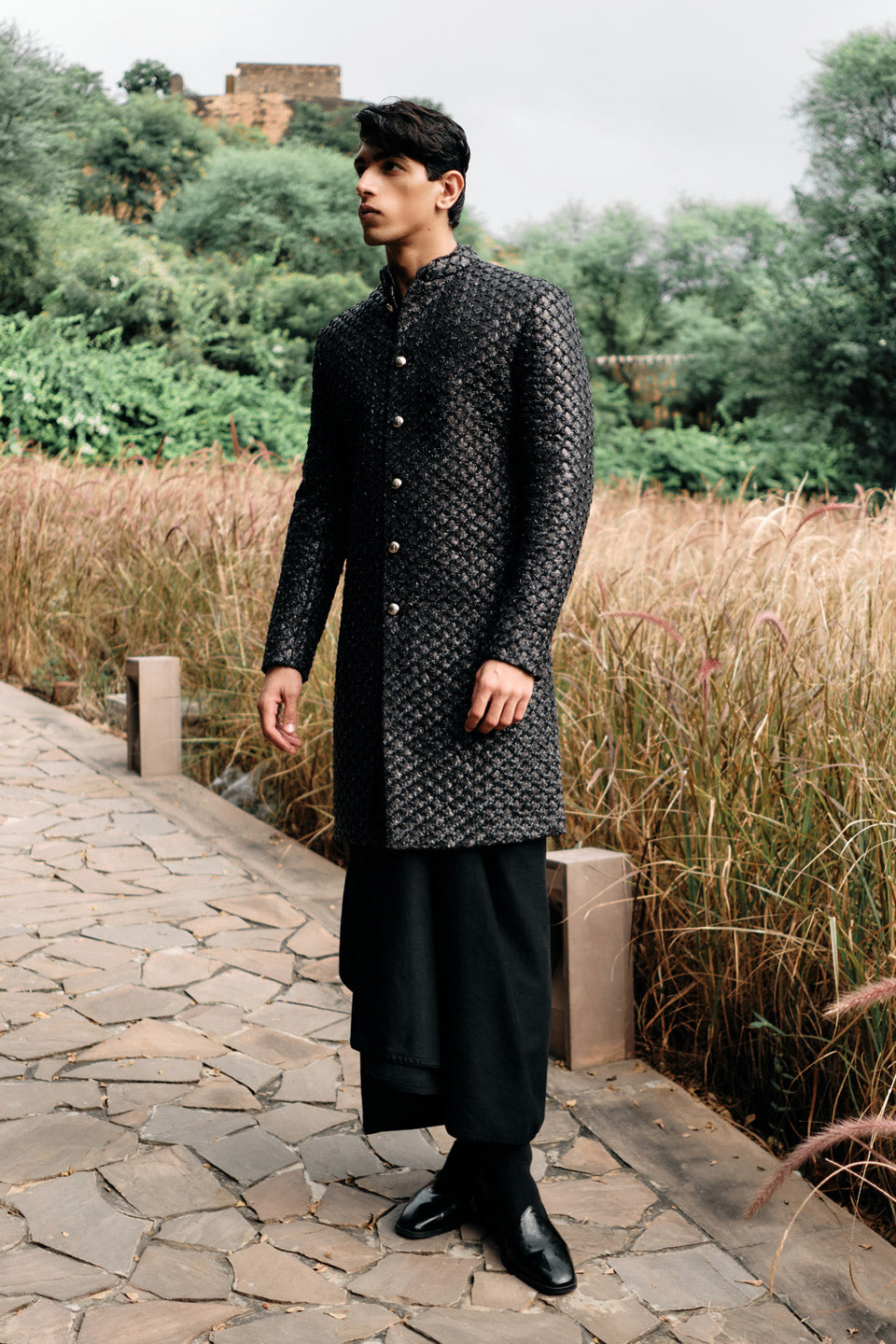 Diamond Flower Sherwani  