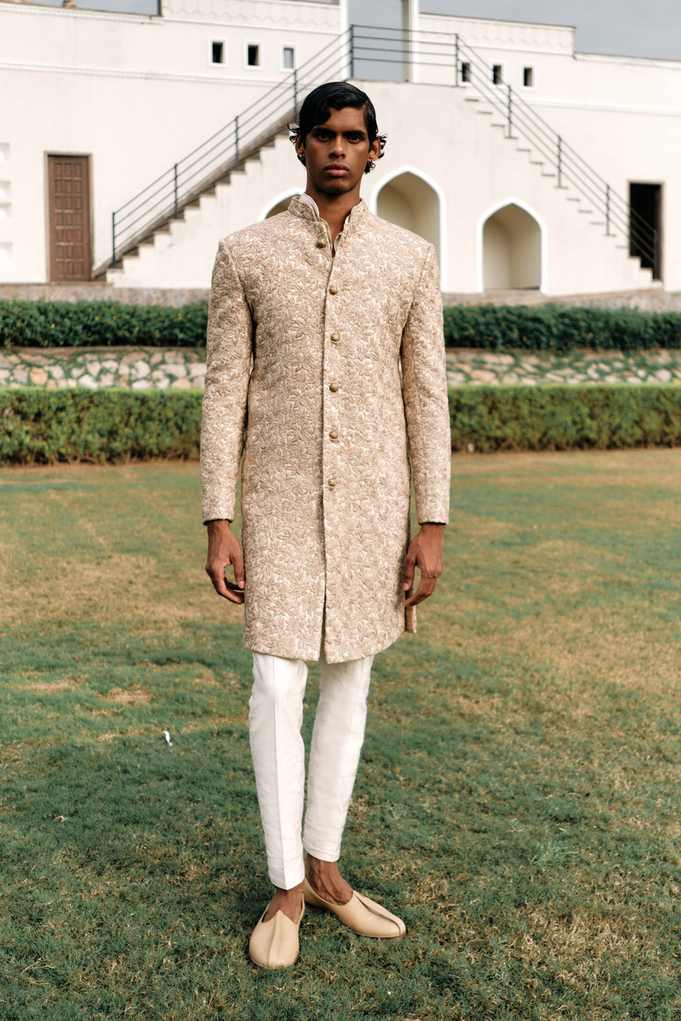 Palm Threadwork Sherwani  