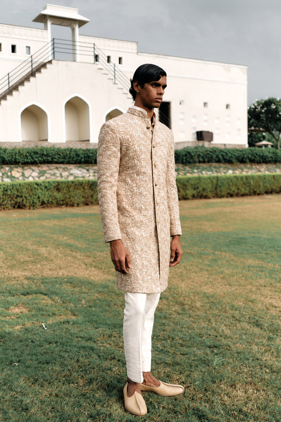 Palm Threadwork Sherwani  