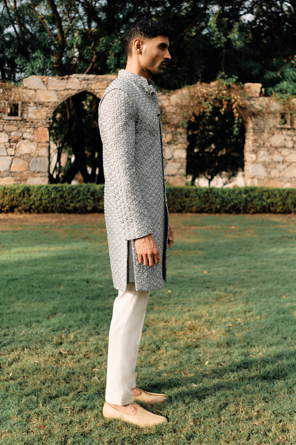 Broken Libra Highlighted Sherwani  