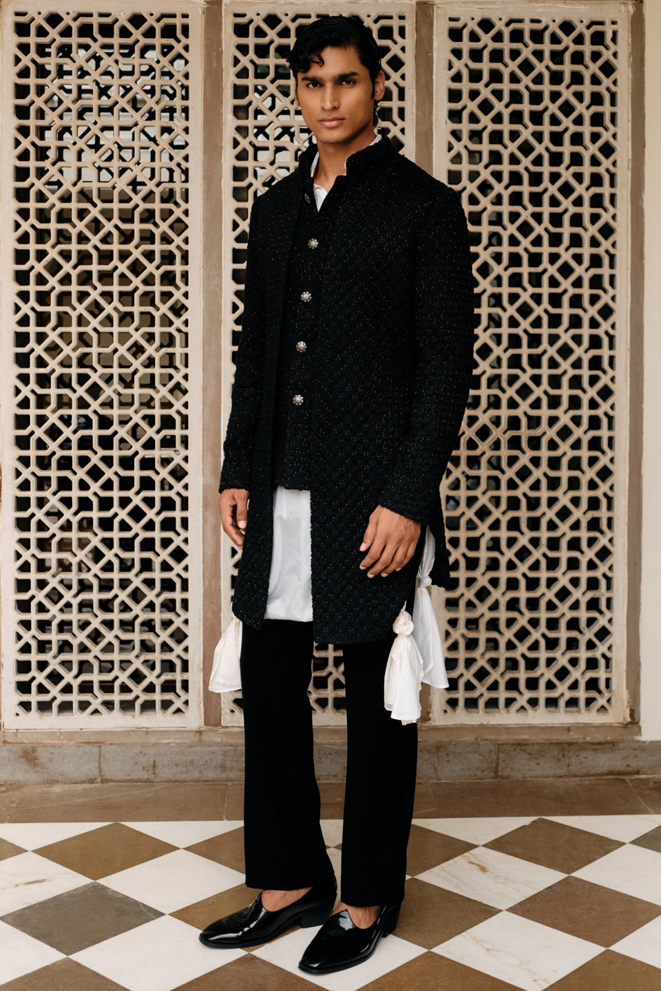 Coco Salli Mock Layer Sherwani  