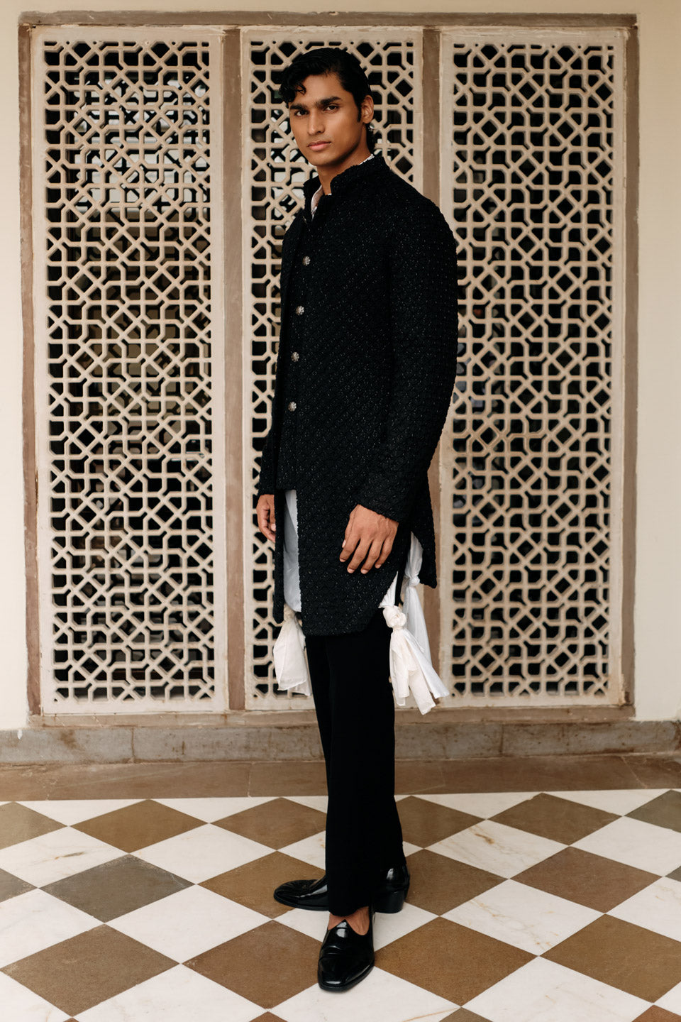 Coco Salli Mock Layer Sherwani  
