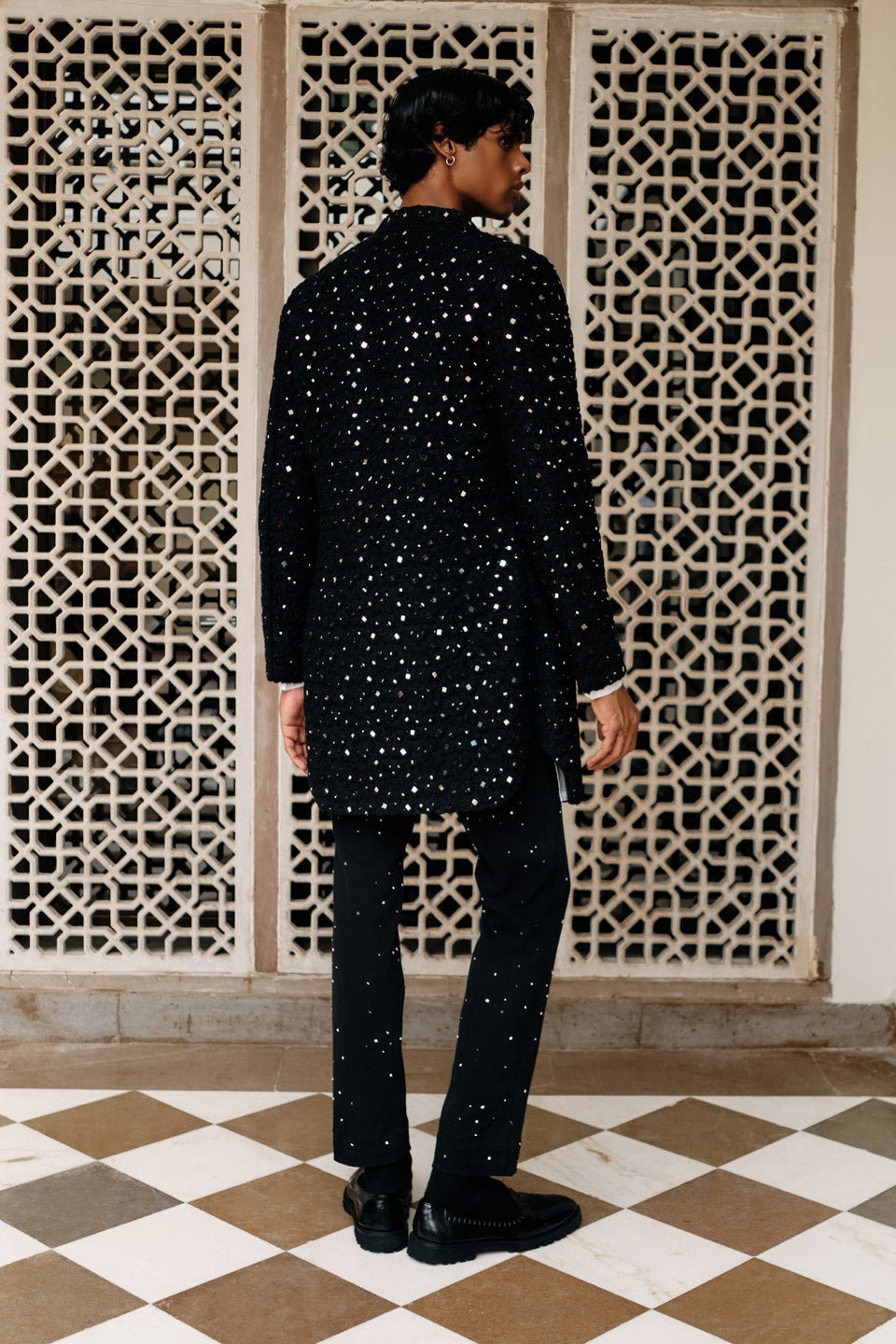 Mirror Crest Sherwani  