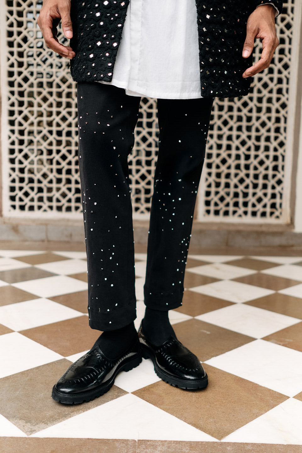 Mirror Crest Sherwani  