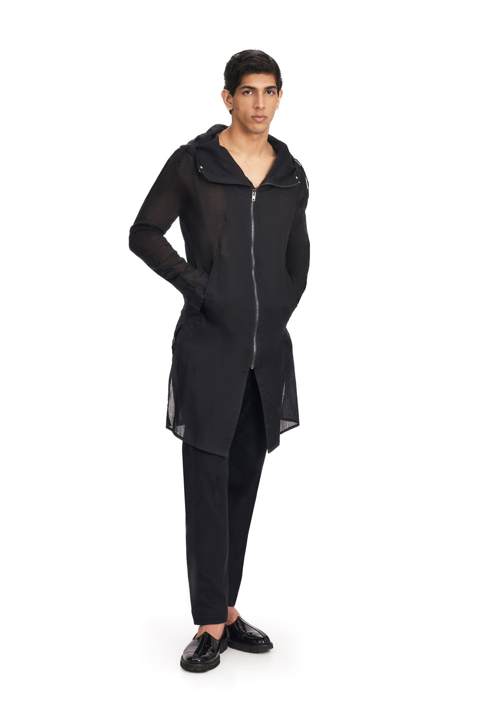 PLAIN PANEL HODDIE KURTA  