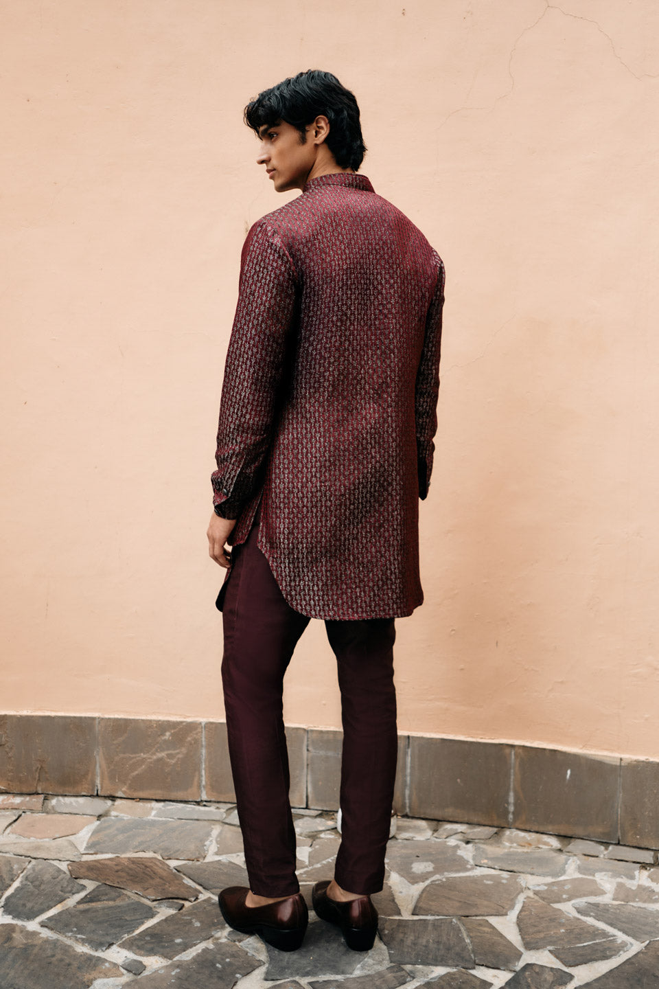 Cactus Brocade Kurta Shirt  