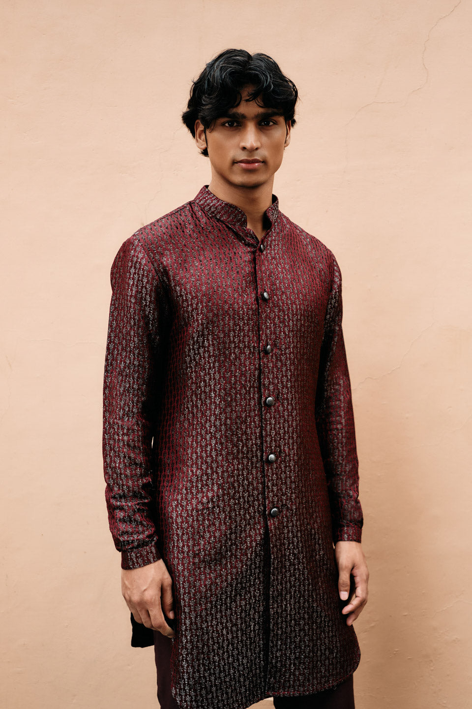 Cactus Brocade Kurta Shirt  