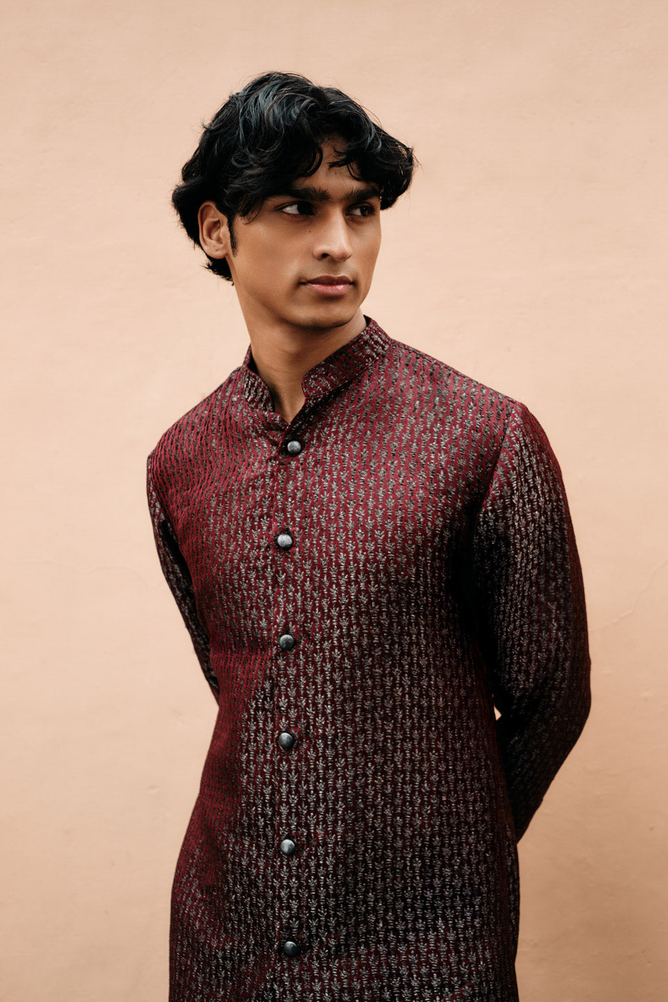 Cactus Brocade Kurta Shirt  