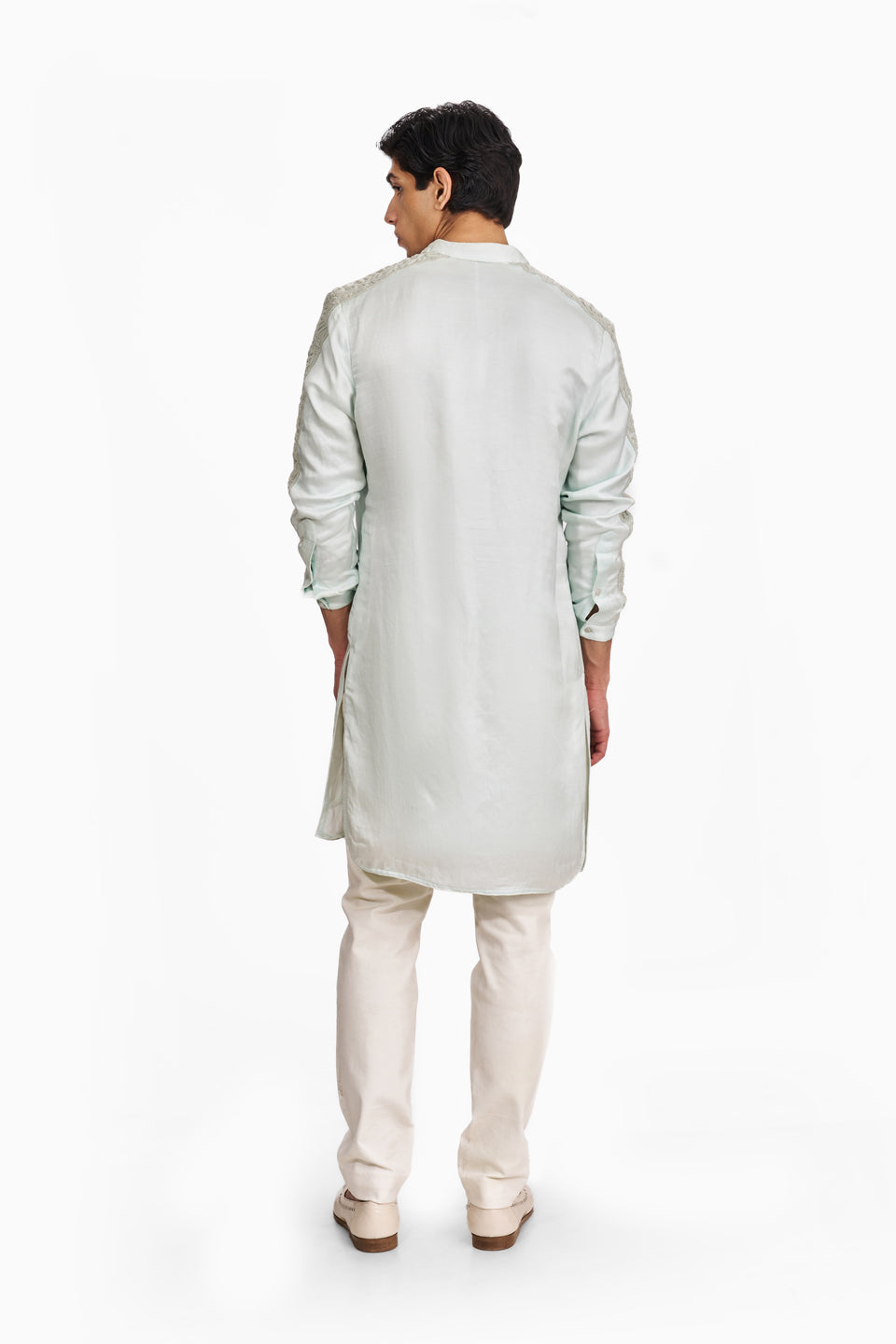 DOUBLE GEOMETRIC STRIPER KURTA  