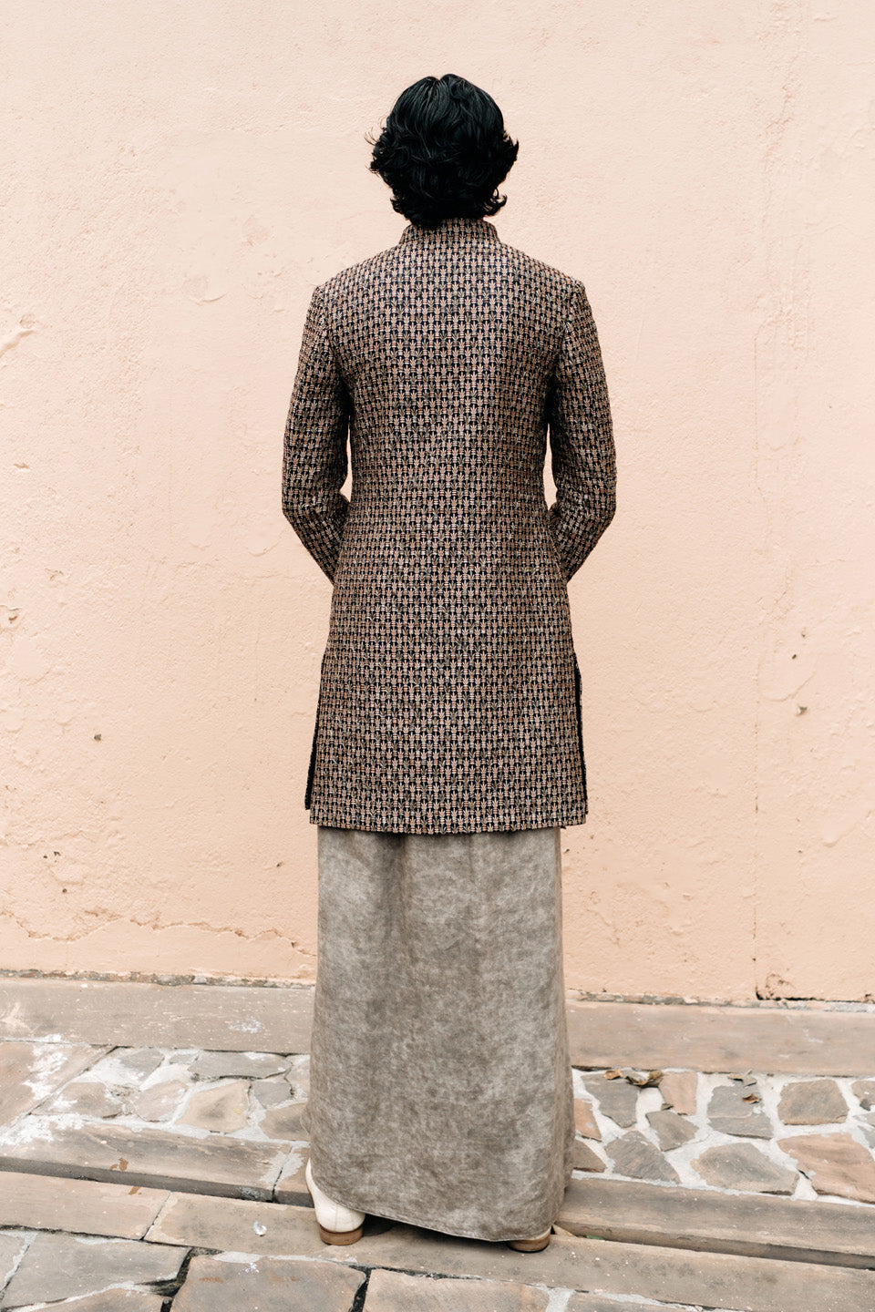 Cactus Brocade Embroidered Sherwani  