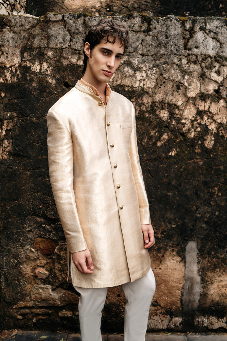 Twill Brocade Sherwani  