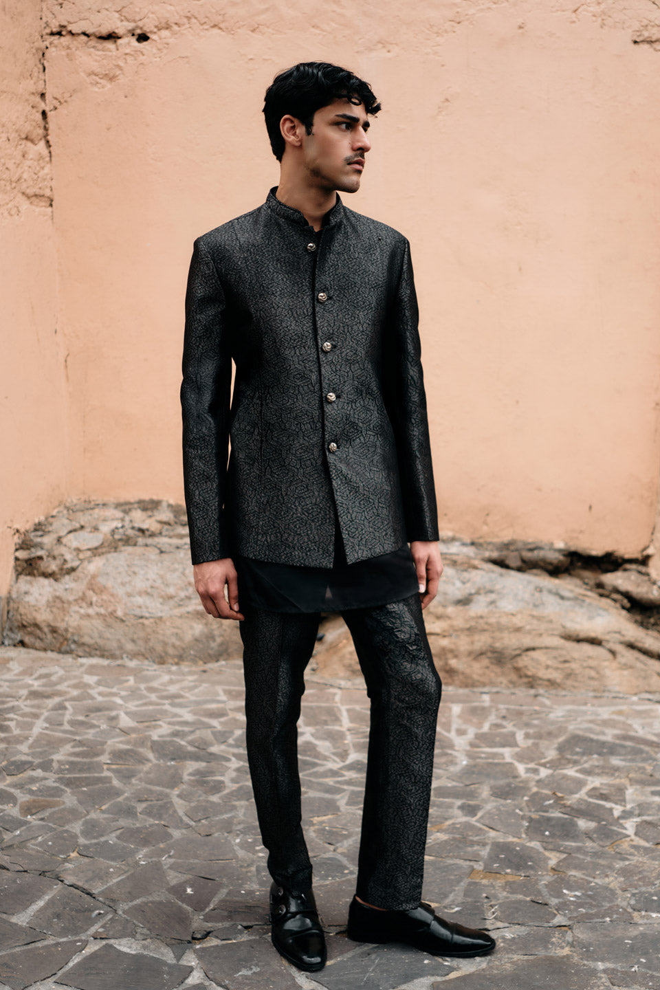 Brocade Bandhgala Set  