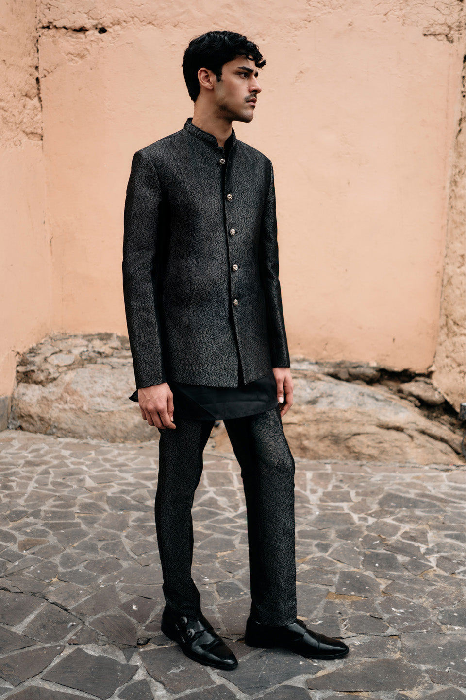 Brocade Bandhgala Set  