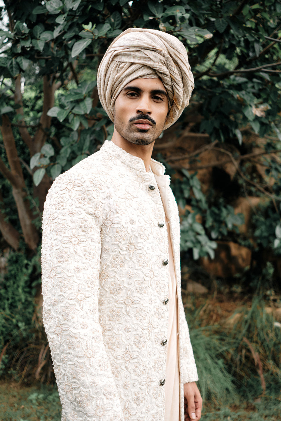 Star Ajrak Sherwani  
