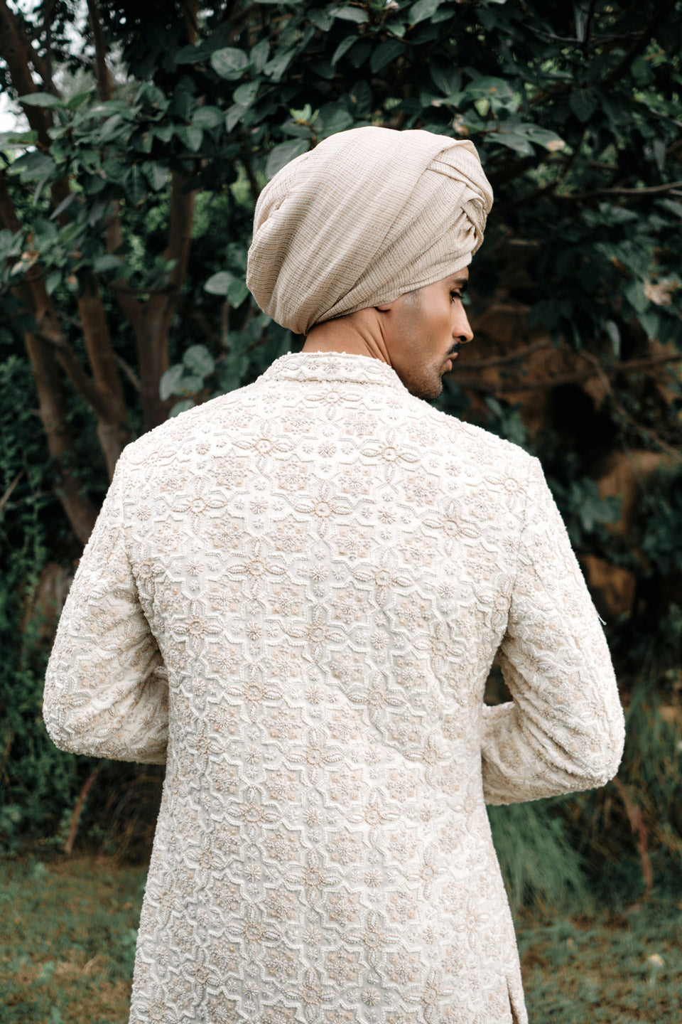 Star Ajrak Sherwani  