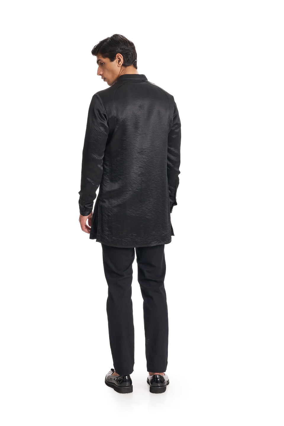 PLAIN METALLIC KURTA  