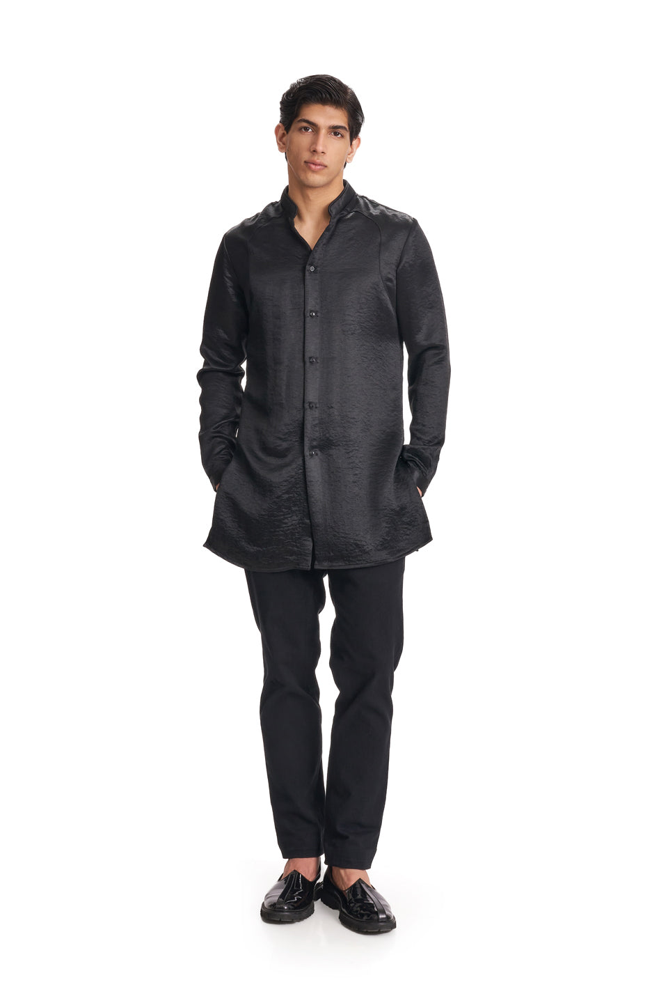  PLAIN METALLIC KURTA 