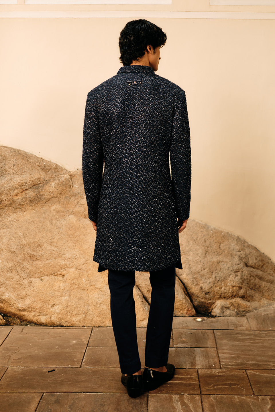 Dhup Chao Shiny Tree Sherwani  