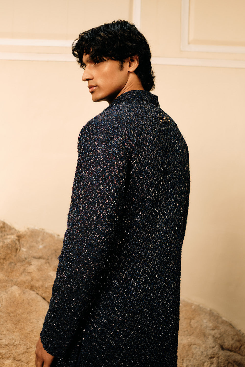 Dhup Chao Shiny Tree Sherwani  