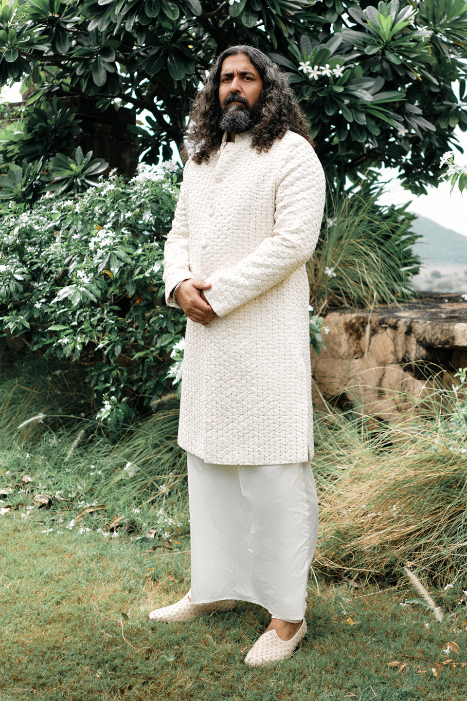 Diamond Flower sherwani  