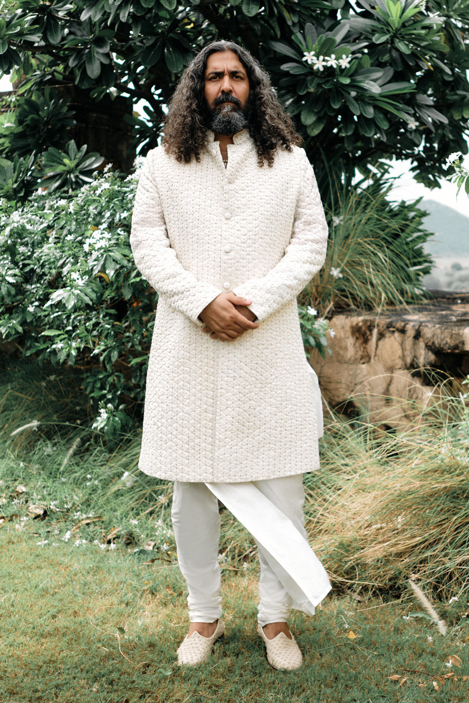 Diamond Flower sherwani  