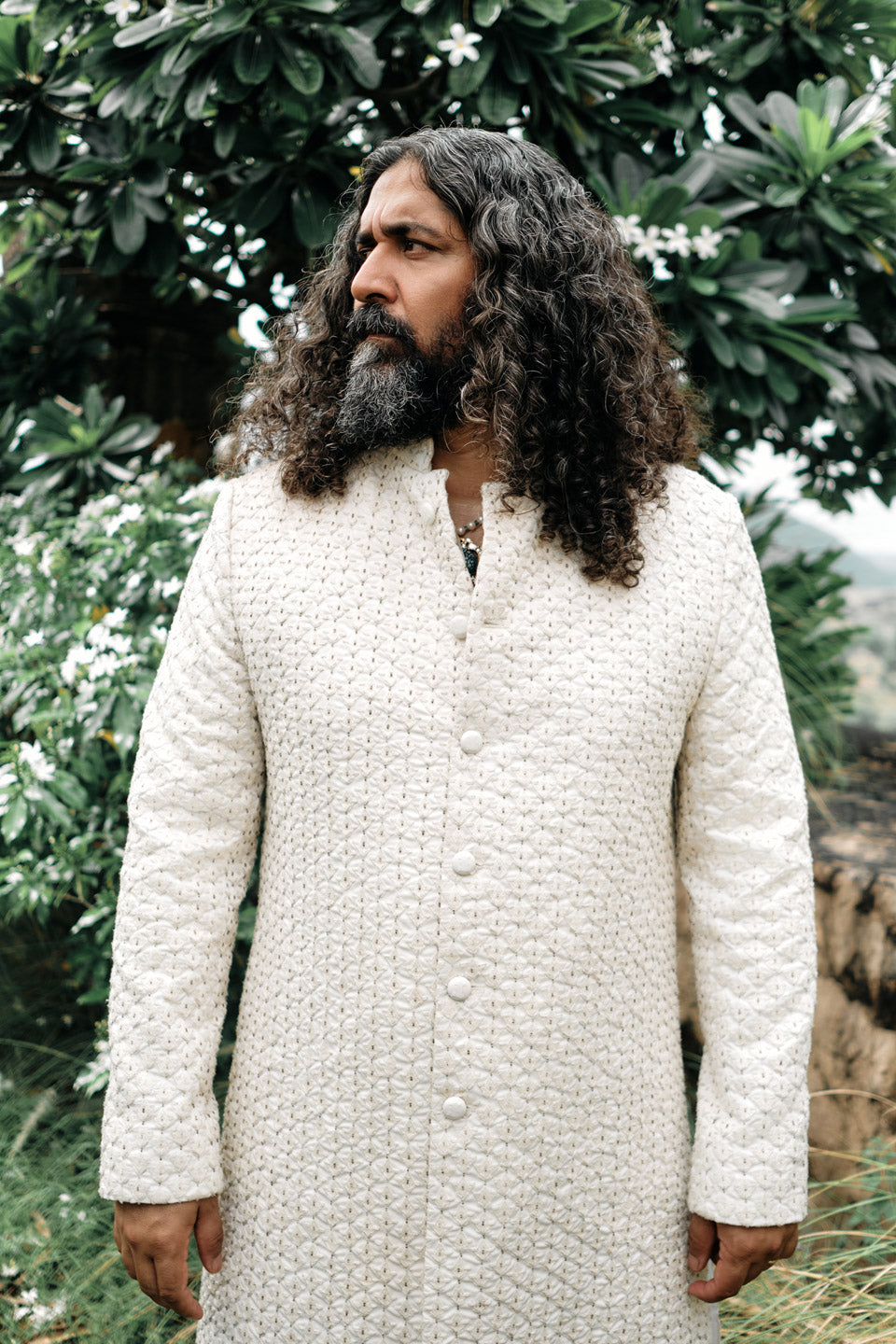 Diamond Flower sherwani  