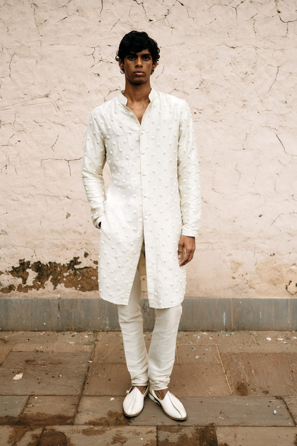 Fire Knotted Kurta  