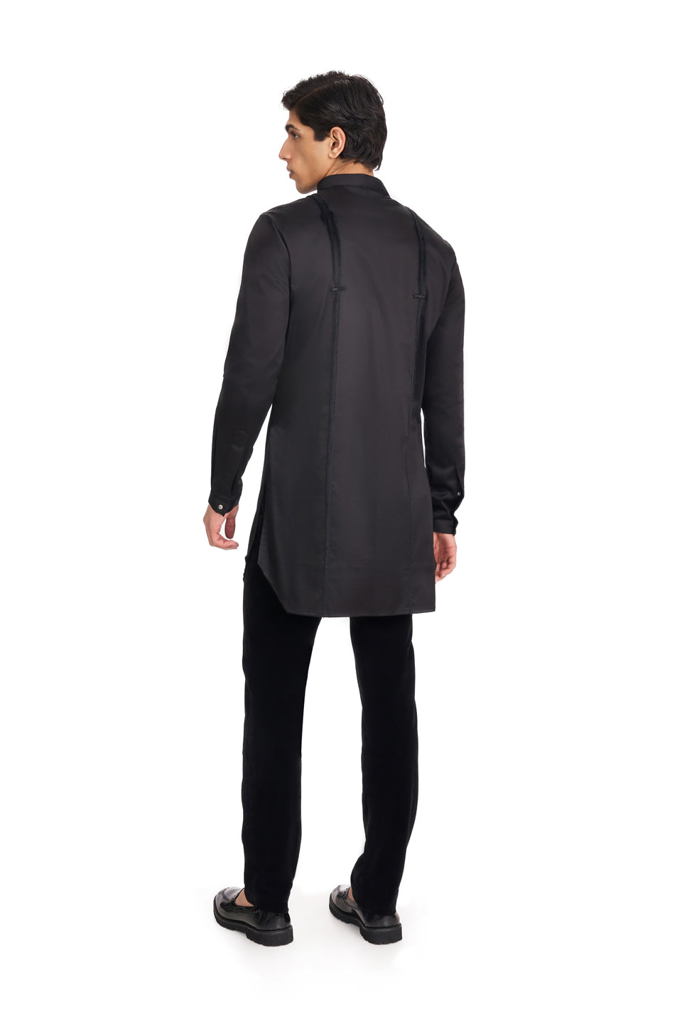 SUSPENDER KNOTTED KURTA  