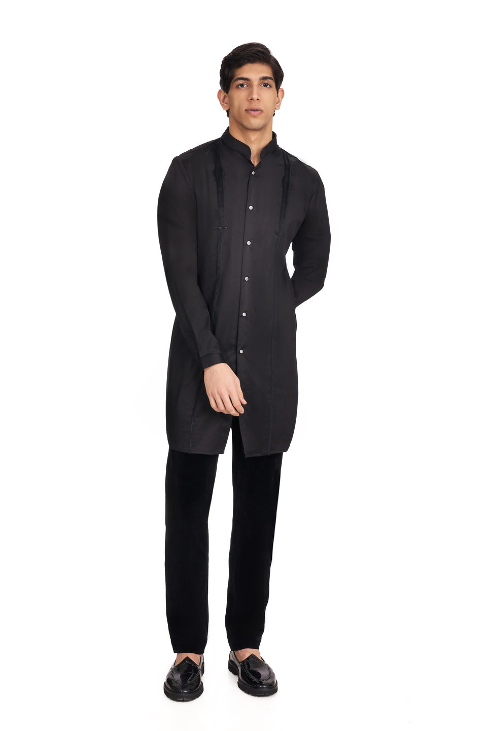 SUSPENDER KNOTTED KURTA  