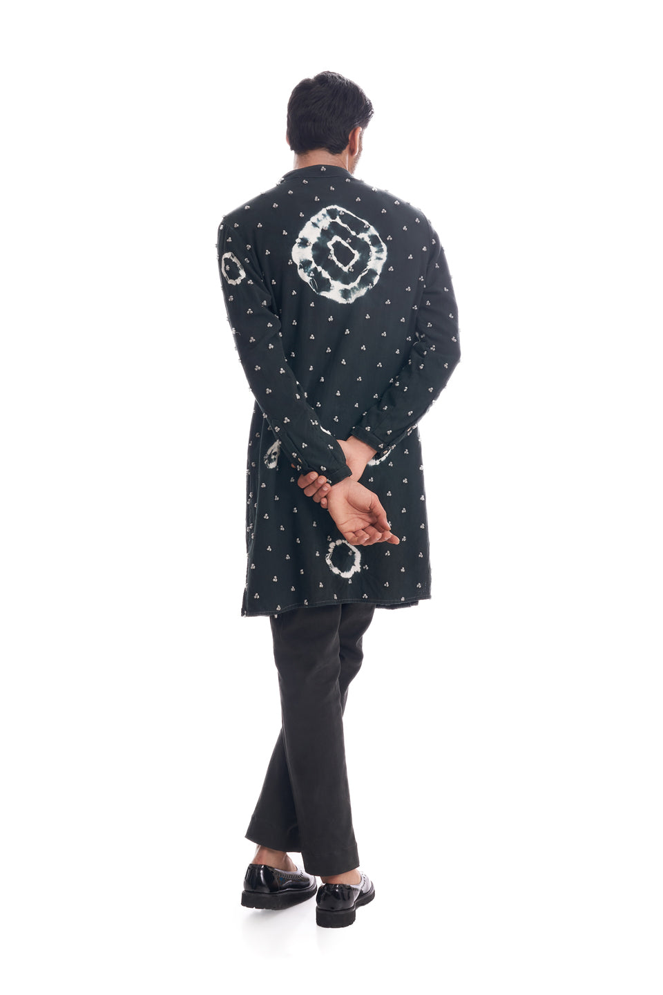 BANDHANI BRAILLE KNOTTED KURTA  