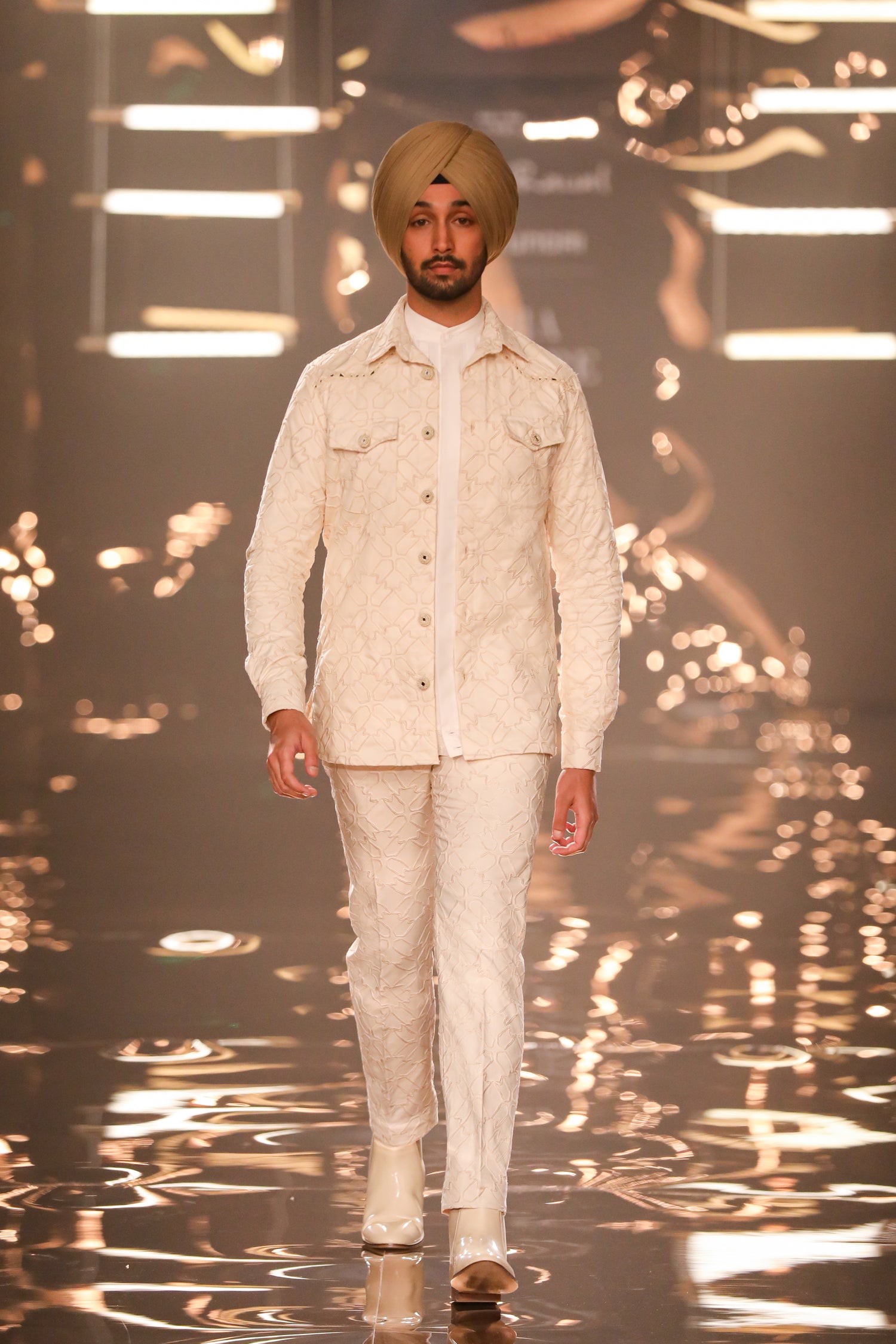 PHULKARI GEOMETRIC KNOTTED CORDED BANDHGALA SET – Kunal Rawal