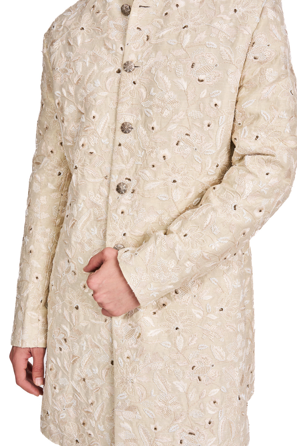 FLORAL CHIKANKARI JACKET  