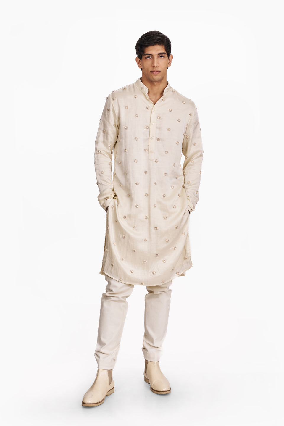  FIRE KNOTTED KURTA 