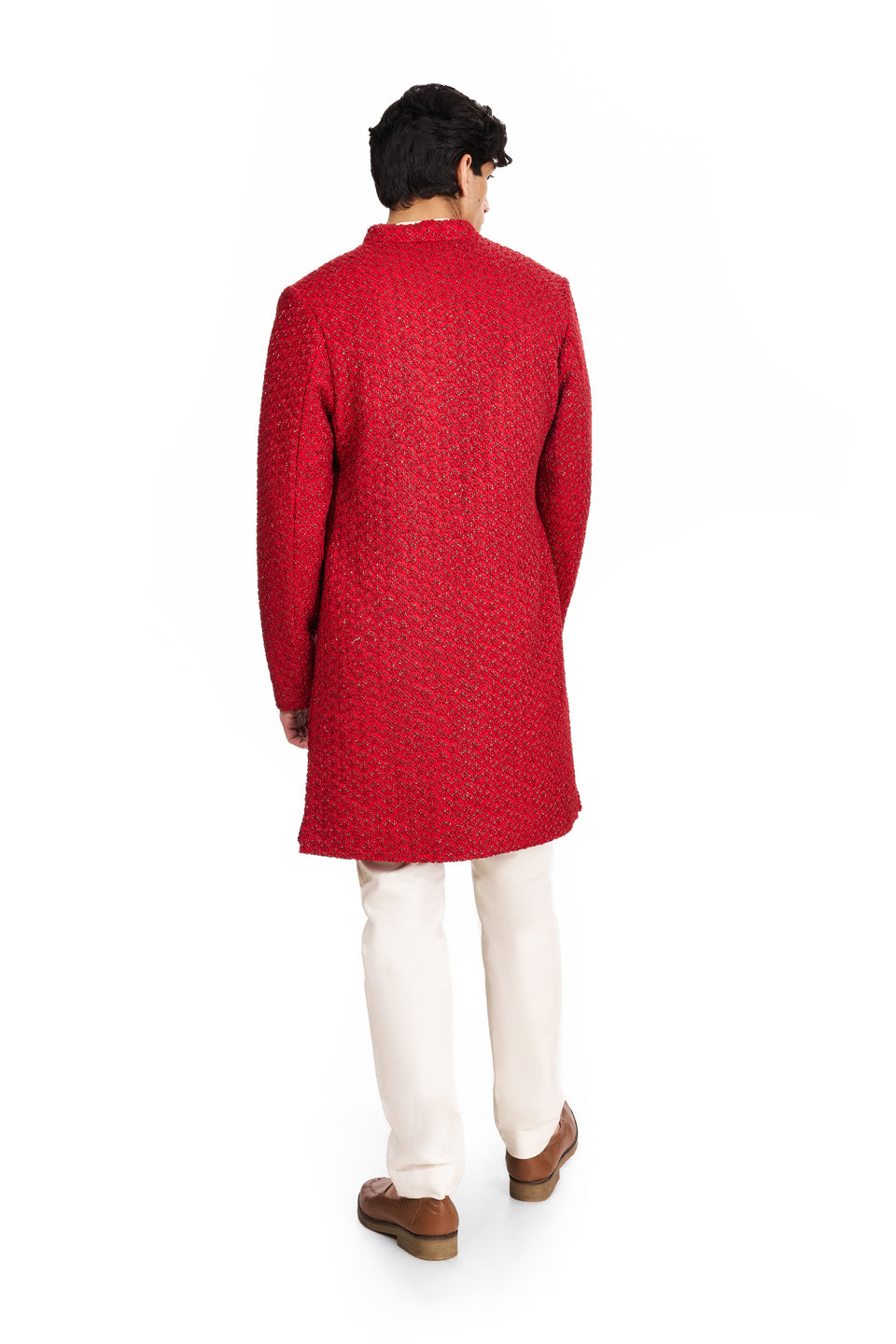 SHINY MAPLE HIGHLIGHTED SHERWANI  