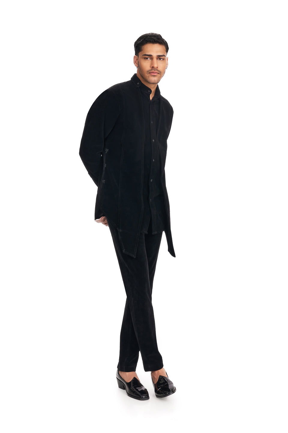 PLAIN MOCK LAYER KURTA SHIRT  