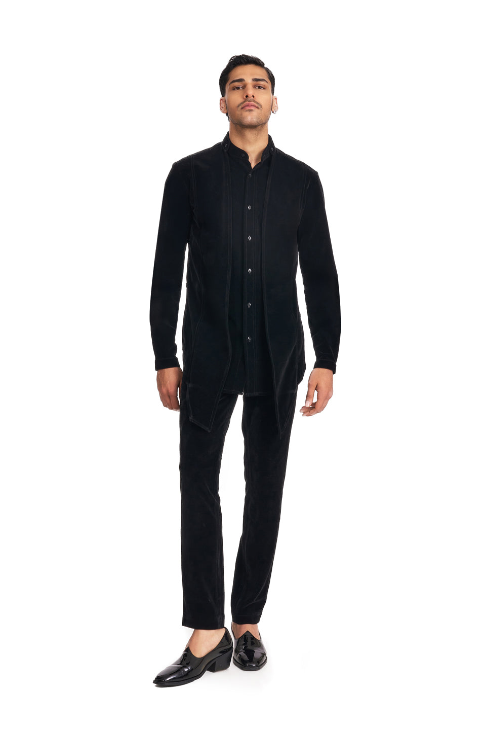  PLAIN MOCK LAYER KURTA SHIRT 