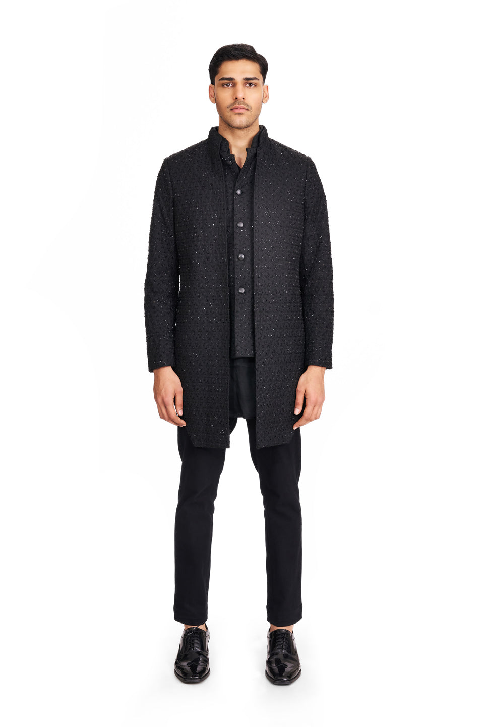  Y FLAT HIGHLIGHTED MOCK LAYER JACKET 