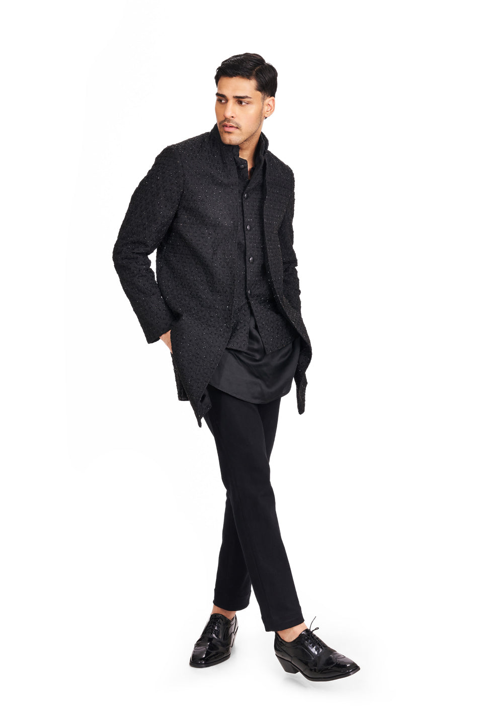 Y FLAT HIGHLIGHTED MOCK LAYER JACKET  
