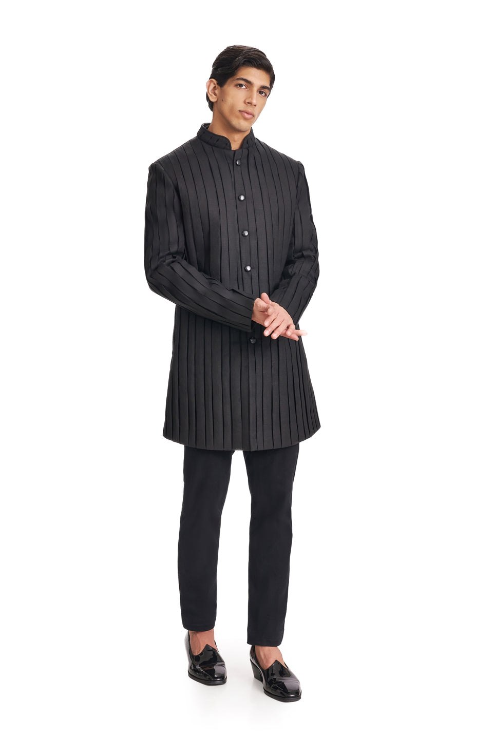 BOX PLEATED SHERWANI  