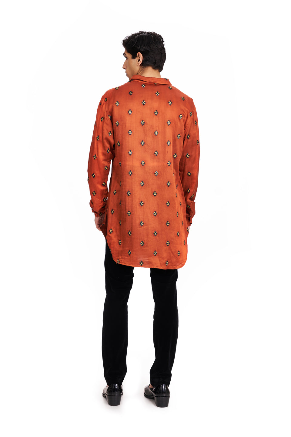 ARGYLE MOTIF KURTA  