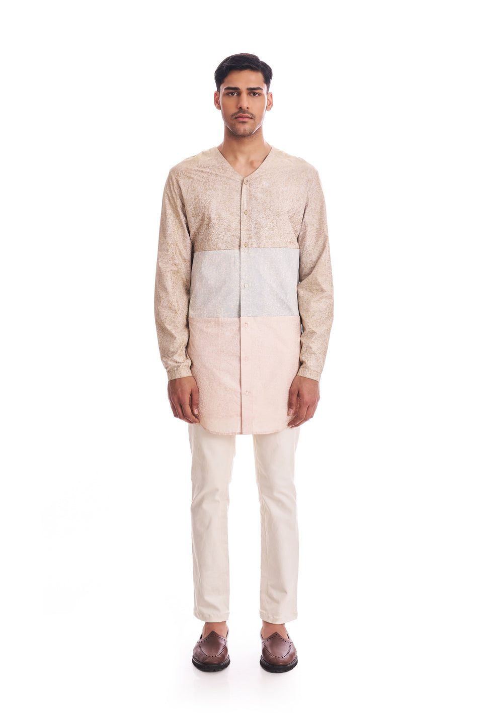  COLOUR BLOCK KURTA 